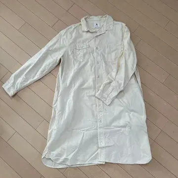 niko and - 셔츠 원피스 긴팔 크림색