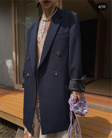 CLASSIC MINIMAL TAILORED JACKET 네이비 S