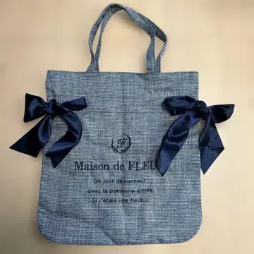 Maison de FLEUR 리본 포함 토트백