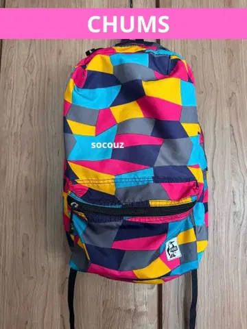 CHUMS 기하학 패턴 백팩 고품질