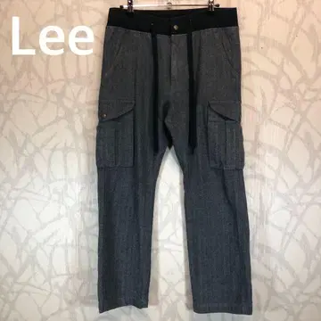 리 Lee 그레이 카고 팬츠 로고 R