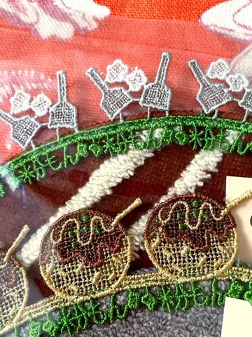 치카자와 레이스점 두 가지 오코노미야키 타코야키 타월 손수건 세트