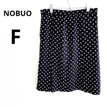 A91 노부오/스커트/F/블랙/꽃무늬/성숙/러블리