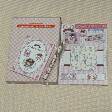 캐릭터 메모장 색연필 디오라마 배경지 3종 세트 냥냥냥코 당시