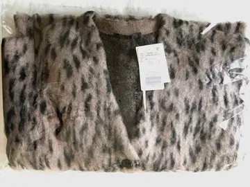 AP STUDIO 레오파드 자카드 가디건