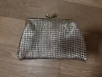 Anya Hindmarch 골드 가죽 메쉬 파티 백