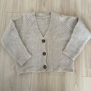 미라 오웬 니트 가디건 아이보리