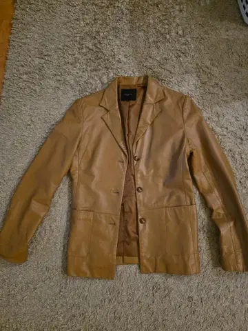 Le souk by BASILE 브라운 가죽 자켓 사이즈 2