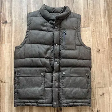 BEAMS HEART 브라운 퀼팅 다운 베스트 L