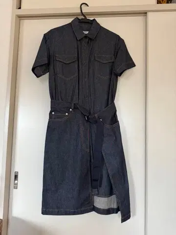 A.P.C. sacai 데님 셔츠 원피스