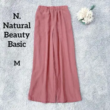N. 내추럴 뷰티 베이직 컬러 와이드 팬츠 허리밴딩 편안함