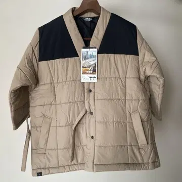 퀼팅 자켓 베이지 블랙