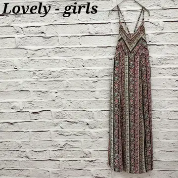 Lovely - girls 페이즐리 무늬 원피스 슬릿 멀티 컬러