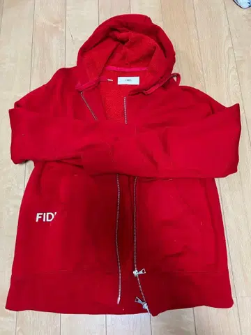 FIDES 레드 후드티