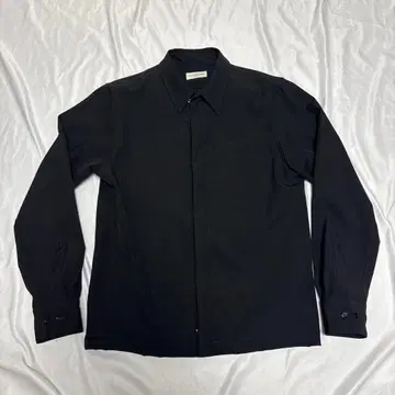 [ 새상품급 ] DRIES VAN NOTEN 지퍼 울 셔츠 M 블랙