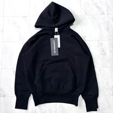 [ 미사용 새상품 ] 루프 휠러 빔즈 별주 풀오버 맨투맨 후디 블랙