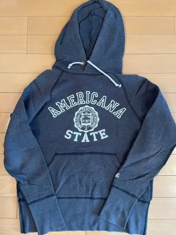 아메리카나 다크 그레이 후드티 여성용 M 사이즈