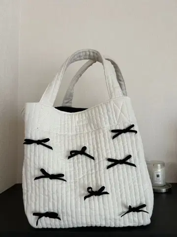 Gypsophila 화이트 토트백 S