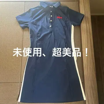 컨디션 최상 (세탁만) FILA 네이비 폴로 원피스 M 사이즈
