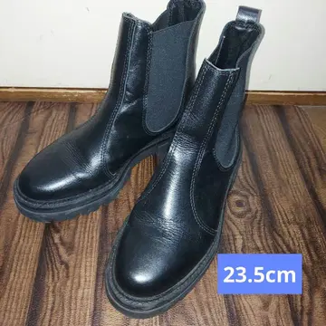 사이드 고어 부츠 블랙 에네스 23.5cm