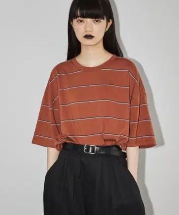 투데이풀 todayful 보이프렌드 보더 T셔츠