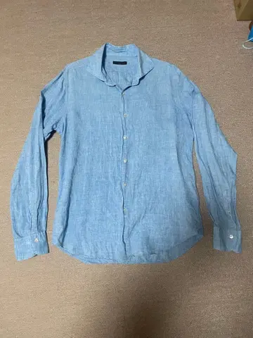 estnation 린넨 셔츠 블루 사이즈 L