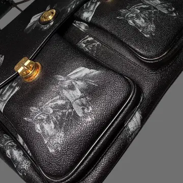 Vintage horse design shoulder bag