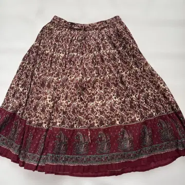 구제 의류 used vintage 인도 면 꽃무늬 스커트