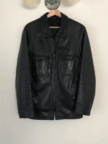 PULL&BEAR 소가죽 가죽 자켓 블랙 M (실측치수 L)