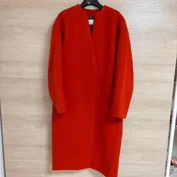 아바하우스 오렌지 롱 코트