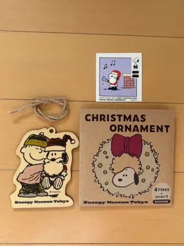 스누피 뮤지엄 크리스마스 오너먼트 크리스마스 스티커 27