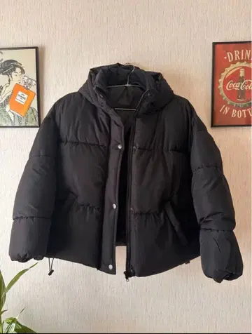 미사용 새상품 시착만 한 상품 후드 부착 폴리에스테르 타프타 자켓
