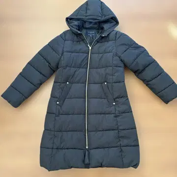 Right-on 롱 다운 코트 블랙