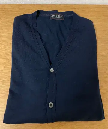 JOHN SMEDLEY 가디건 네이비 울100% XS