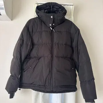 LA PEAU DE GEM 블랙 다운 자켓