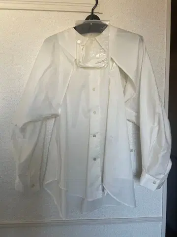 화이트 긴팔 셔츠 2way