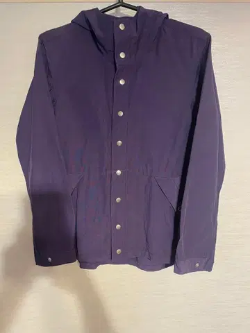 YAECA 후드 부착 보라색 마운틴 파카