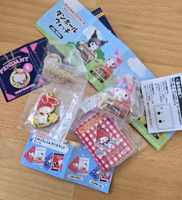 산리오 펜던트 컬렉션 가챠 종이상자 워치 마이멜로디 3종