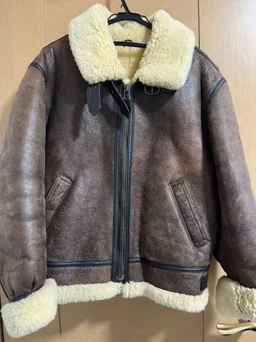 [ 초레어 ] 80s B-3 리얼 무스탕 플라이트 자켓 빈티지