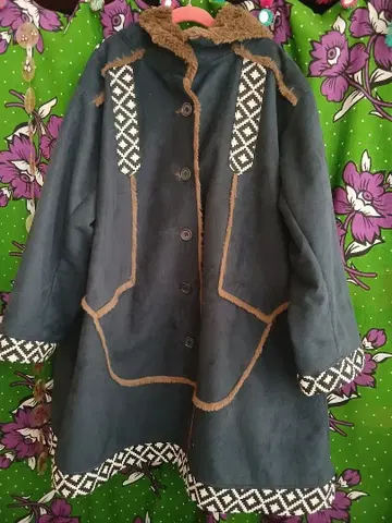 112 차이하네 페이크 무스탕 코트