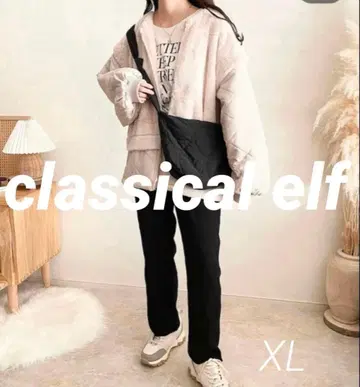 클래식 엘프 퍼 x 퀼팅 절개 지퍼 블루종 아우터 XL