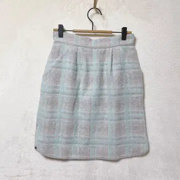 아푸와이저 리셰 체크 스커트 2 가을/겨울 양쪽 슬릿 그레이