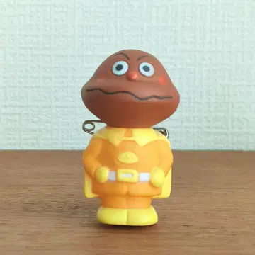카레빵맨 소프트 비닐 클립 배지 레트로 야나세 타카시 레어