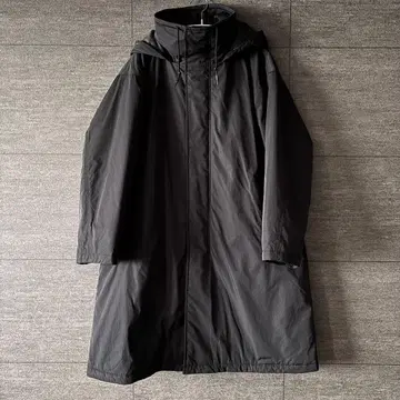 UNIQLO C 후디드 코트 블랙