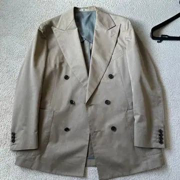 정장 셀렉트 베이지 더블 브레스트 테일러드 자켓 [ 최종 가격 ]