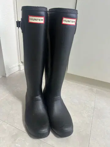 [ UK6.25cm ] HUNTER 블랙 버클 장화