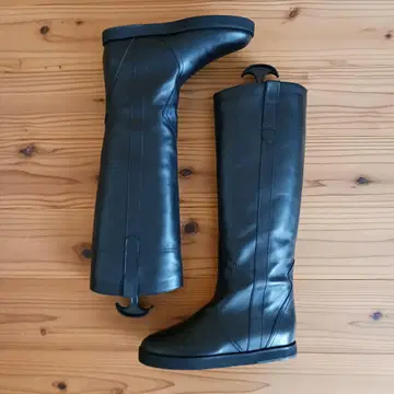 파비오 루스코니 가죽 롱 부츠 블랙 36