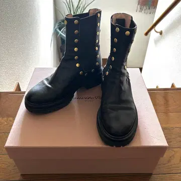 Gianvito Rossi 잔비토 로시 스터드 사이드 고어 부츠