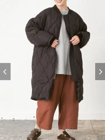 D gy 롱 기장 다이아 퀼트 코트