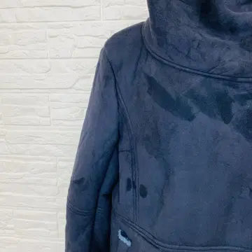 FLAIR 다크 블루 무스탕 코트 L 사이즈